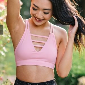 Zyia Pink Grid Bra EUC